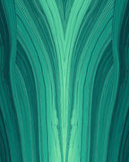 Green Flowing Stripe Patterned Rug