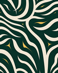 Abstract Organic Swirl Pattern Rug