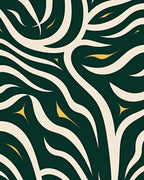Abstract Organic Swirl Pattern Rug