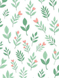 Delicate Floral Branch Pattern Design Rug