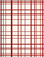 Classic Red White Grid Pattern Rug
