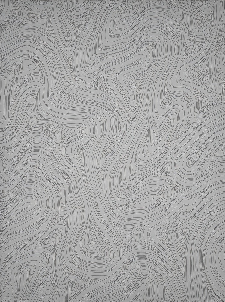 Abstract Swirl Line Contour Design Rug