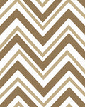 Brown Taupe White Chevron Pattern Rug