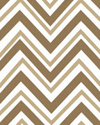 Brown Taupe White Chevron Pattern Rug