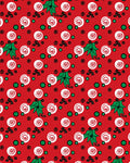 Red White Swirl Candy Holly Dots Rug