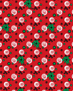 Red White Swirl Candy Holly Dots Rug