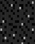 Dark Textured Geometric Pattern Rug