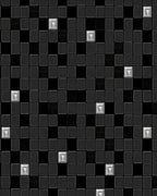 Dark Textured Geometric Pattern Rug