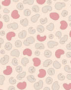 Pink Grey Blob Pattern Rug