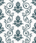 Classic Floral Swirl Pattern Design Rug