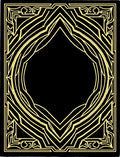 Elegant Black Gold Geometric Pattern Rug