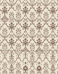 Ornate Floral Scrollwork Pattern Rug