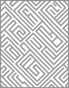 Abstract Grey Maze Pattern Design Rug
