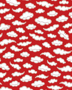 Whimsical Cloud Pattern Design Rug