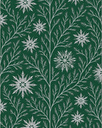 Winter Branch Snowflake Pattern Rug