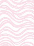 Blush Pink Abstract Waves Rug