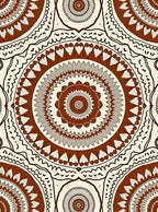 Tonal Medallion Pattern Design Rug