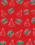 Red White Green Gift Bows Rug