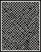 Monochrome Geometric Grid Pattern Rug