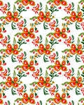 Vibrant Floral Butterfly Pattern Design Rug
