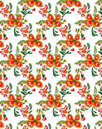 Vibrant Floral Butterfly Pattern Design Rug