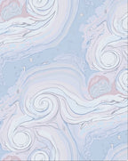 Ethereal Swirls Whimsical Elements Rug