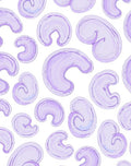 Organic Pastel Purple Abstract Pattern Rug