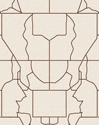 Abstract Geometric Line Art Pattern Rug
