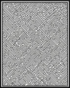 Intricate Labyrinth Pattern Rug