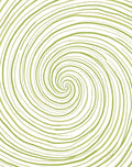 Green Swirl Line Pattern Rug