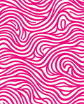 Vibrant Pink Swirl Abstract Pattern Rug