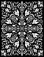 Intricate Floral Damask Pattern Rug