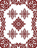 Elaborate Floral Symmetry Rug