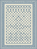 Classic Chain Link Pattern Rug
