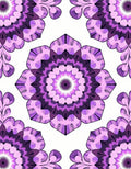 Radiant Purple Mandala Pattern Decor Rug