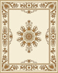 Classic Floral Medallion Ornament Rug