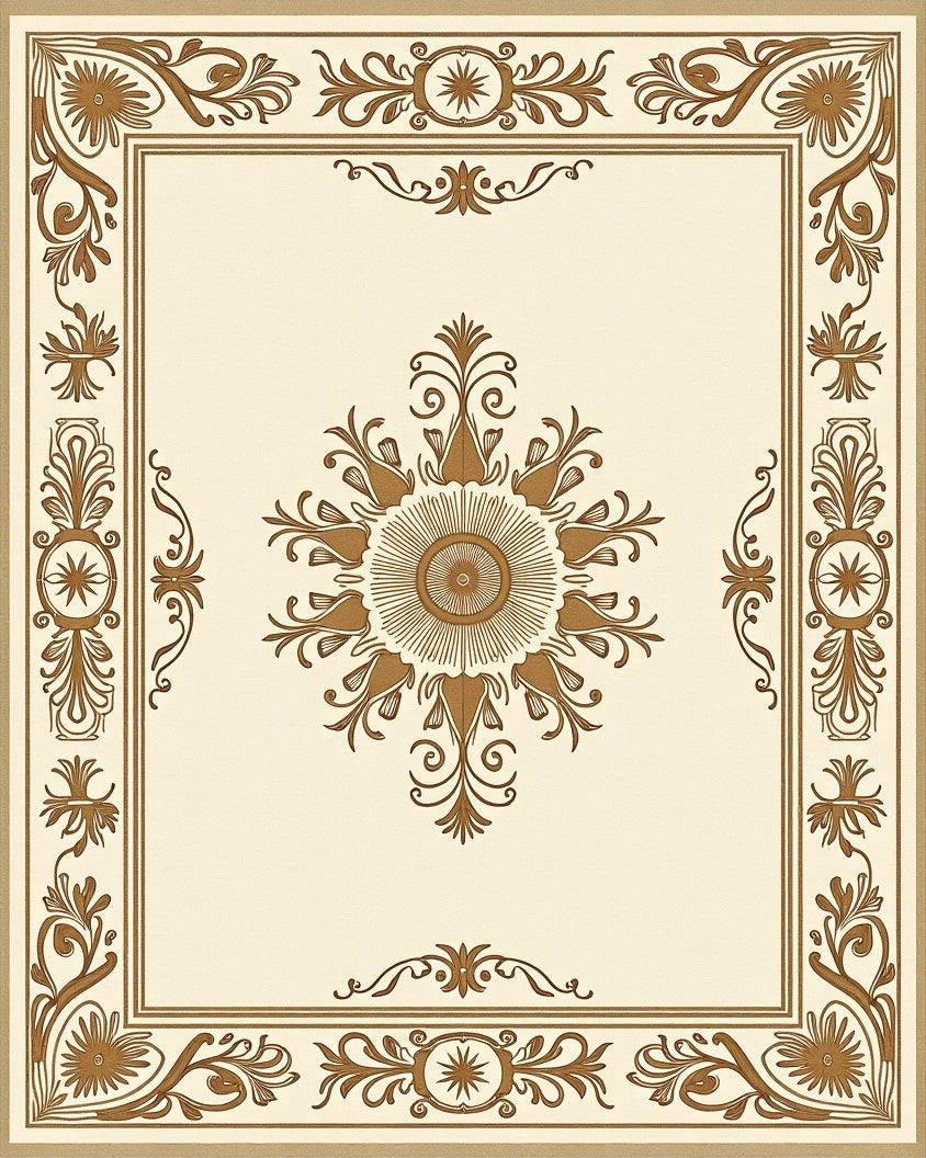 Classic Floral Medallion Ornament Rug