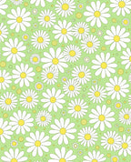 Retro Daisy Patterned Spring Rug