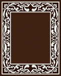 Ornate Scroll Vine Border Design Rug