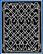Classic White Arabesque Pattern Rug