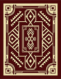 Art Deco Geometric Diamond Pattern Rug