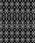 Black White Tribal Motif Pattern Rug
