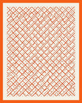 Chunky Orange Geo Pattern Rug