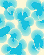 Abstract Swirls Blue Pastel Design Rug