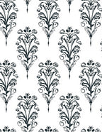 Ornate Floral Damask Pattern Rug