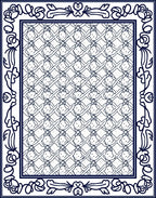 Ornate Floral Geometric Patterned Rug
