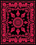 Vibrant Floral Mandala Patterned Rug