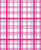 Bold Pink Plaid Pattern Rug