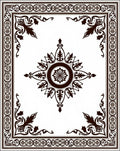 Ornate Floral Mandala Pattern Rug