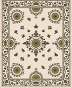 Ornate Floral Medallion Pattern Rug
